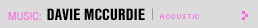 Featured Music: Davie McCurdie