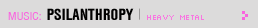Featured Music: psilanthropy