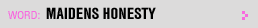 Featured Writer: maidens honesty