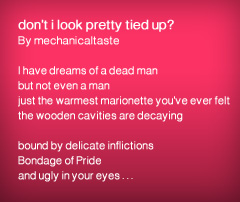 Featured Writer: mechanicaltaste